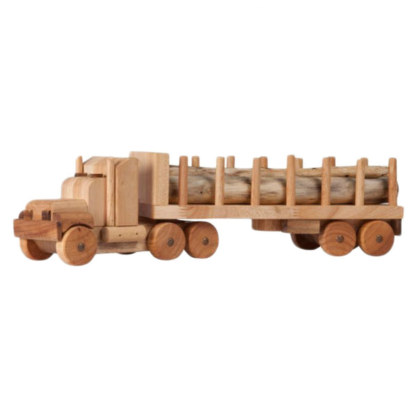 Handcrafted Wooden log truck