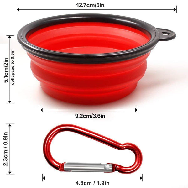 Collapsible Dog Bowls 3 pack set