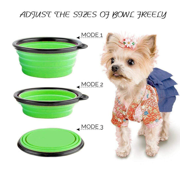 Collapsible Dog Bowls 3 pack set