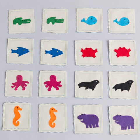 Water Animals Memory Game