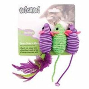 Three Twined Mice Cat Toy