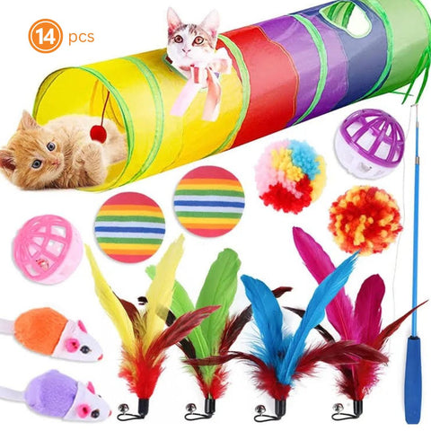 Cat toys 14 pcs assorted