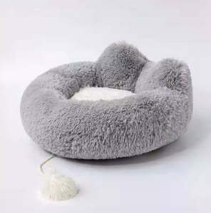 Cozy Plush Cat Bed