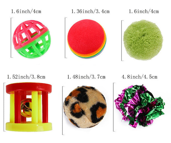 21 pcs assorted cat toys