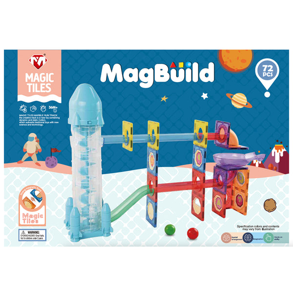 🧲 Magnetic Building Blocks, Zummy 72-Piece  – Educational STEM Toy for Kids