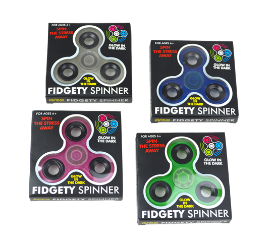 Glow in the Dark Fidget Spinner | Stress & Anxiety Relief Toy | Compact, Quiet & Fun | Ideal for Kids & Adults (Ages 3+)