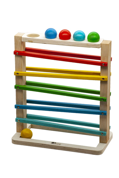 Natural Wood Toy, Track a Ball Rack